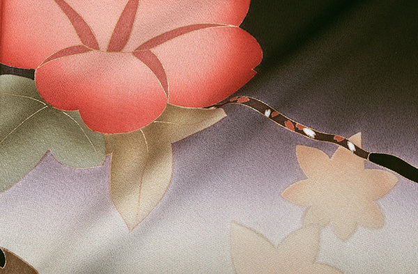 振袖 レンタル フルセット 成人式 結婚式 卒業式 茶色 小さいサイズ  適応身長149cm〜155cm 72220
