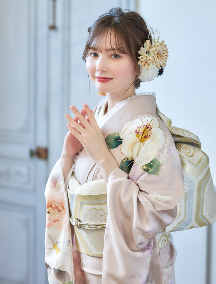 マーシュ彩　振袖フルセット　白地 楽天市場】【東京レトロ×マーシュ彩】 振袖 レンタル 成人式 フル