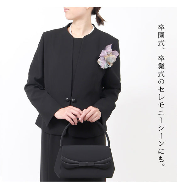 ブラックフォーマル 喪服 礼服 オールシーズン対応  前開き ジャケット ワンピーススーツ 9号～17号 t111
