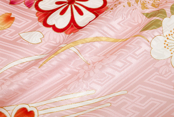 【セミオーダー】 振袖 レンタル フルセット ピンク 成人式 二十歳の集い 結婚式 卒業式 適応身長150～168cm 72280