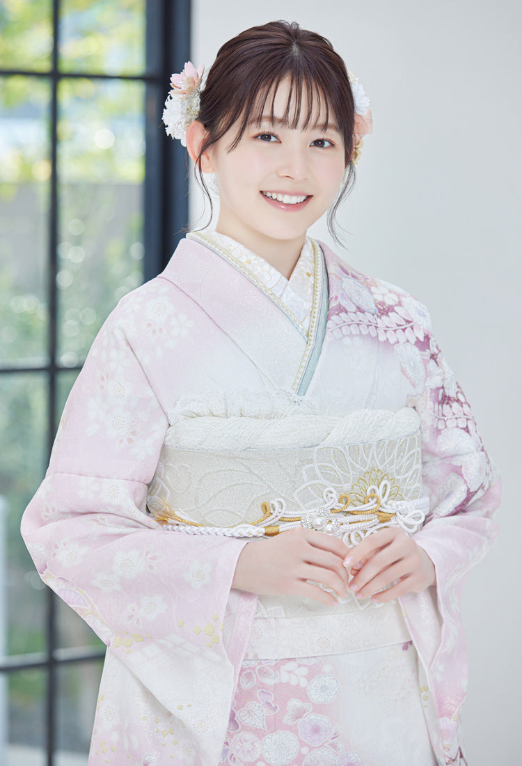 2025年新作【Allure】セミオーダー 振袖 レンタル フルセット ピンク