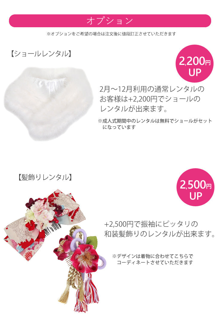 振袖 身長153-168cm 白　ピンク　桜　鹿の子の凹凸のある生地　正絹 白 カラフル花々 正絹振袖【160】 – SAKURA TOKYO